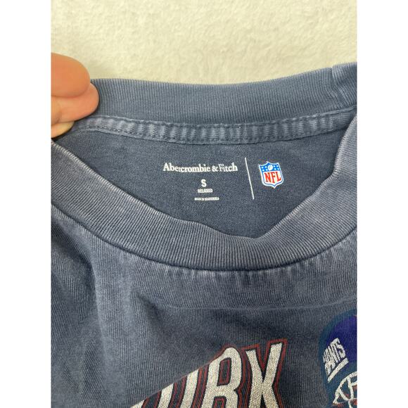 Abercrombie & Fitch New York Giants Graphic Tee NFL Football Soft Men's Small - Picture 4 of 8